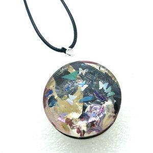 Statement Snap pendant with handmade 30mm snap SJ30 simple round StyleDot